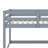 Twin Size Stacked Floor Bunk Bed With Ladder Included-1014622757