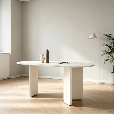 Modern Cream White Dining Table