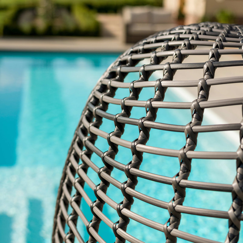 Fairborn Rattan Pod Chair, Grey