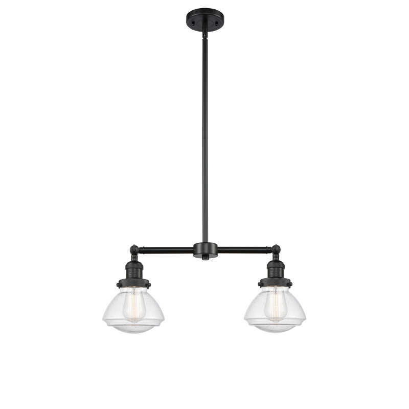 Chesterville 2 - Light Kitchen Island Pendant, Seedy, Matte Black