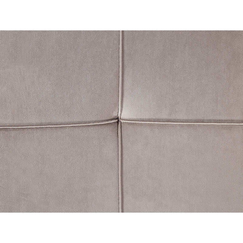 Lisco Velvet Chaise Lounge, Beige