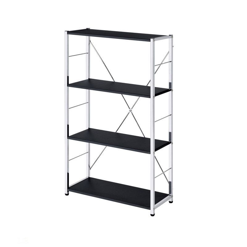 Finish Bookshelf, Black/Chrome