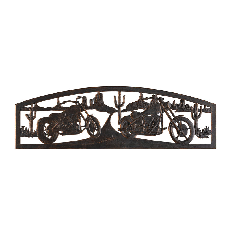 Banc de parc moto en fonte