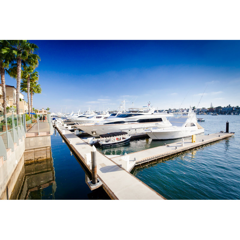 Newport Beach Harbor par Brettdurrant - photographie sur toile tendue, L 48 po x H 32 po