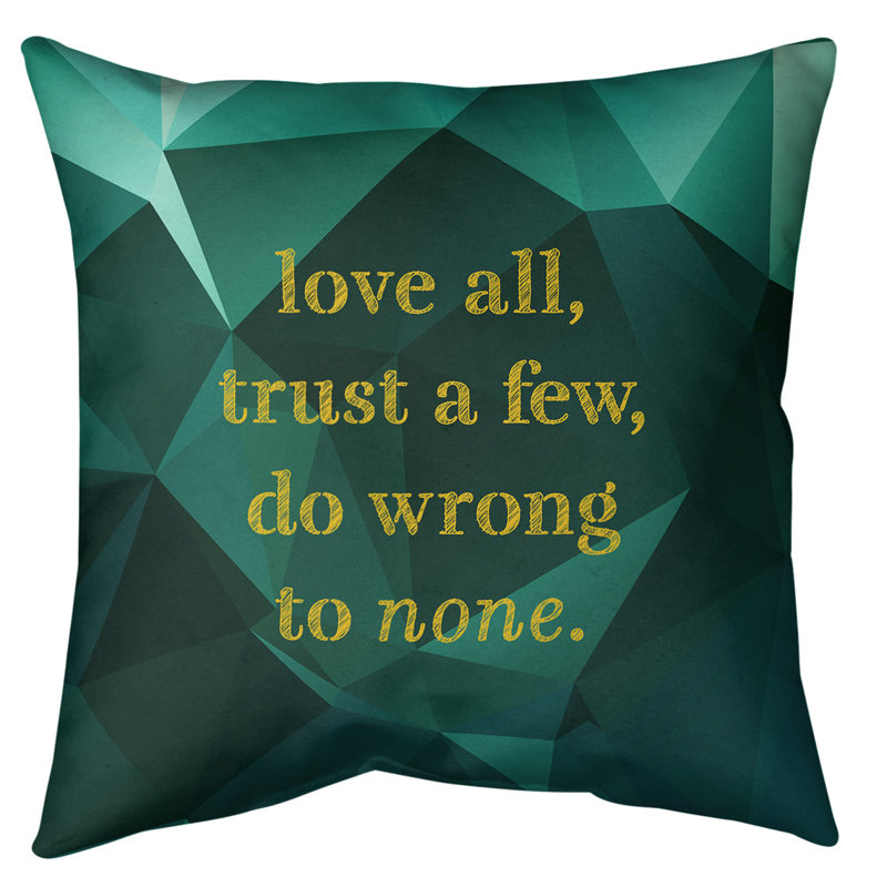 Coussin de sol, 40 po x 40 po, Vert/doré