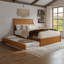 Lit plateforme en bois massif Lamayia avec pied de lit et lit gigogne-1034078397-1048547590