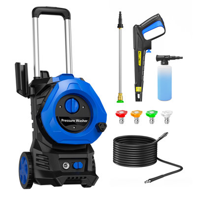 Electric Pressure Washer 4200PSI 2.5GPM, High-Pressure Surface Cleaning, Versatile Cleaning Performance, with 4 Quick Connect Nozzles, 500ML Soap Tank