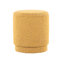 Tissu en jaune avec esthétique moderne, couvercles amovibles pour la fonction de rangement, rembourrage en mousse pour une expérience confortable, deux repose-pieds, aucun assemblage requis, capacité de 250 lb, utilisation à l'intérieur, largeur de 14,33 po