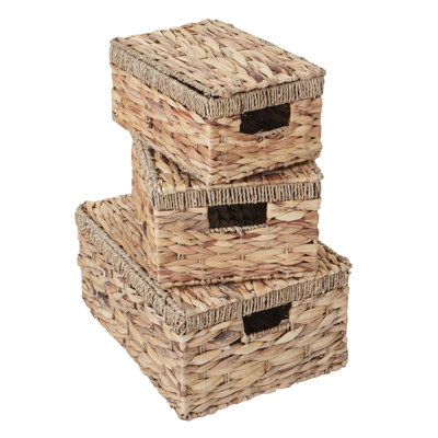 Wicker 3 Piece Basket Set