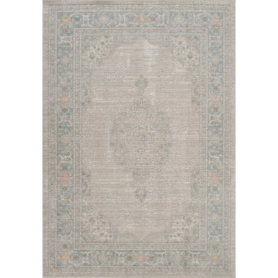 Washable Living Room Traditional Orchid Floral Area Rug – Soft Polypropylene Weaving, Low Pile, Non Slip Cotton Backing for Elegant Indoor Spaces, Beige