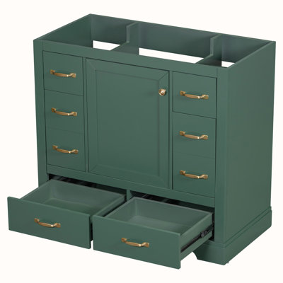 Meuble-lavabo de salle de bain sans lavabo, base d'armoire seulement
