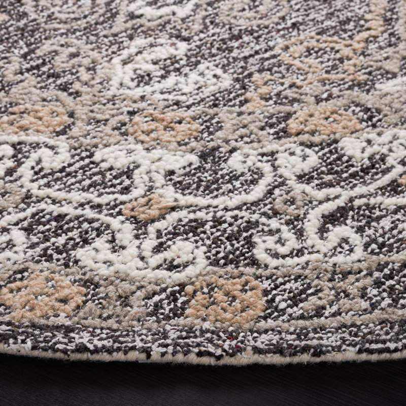 Antiquity Hand Tufted Performance Southwestern Rug, Round 6'