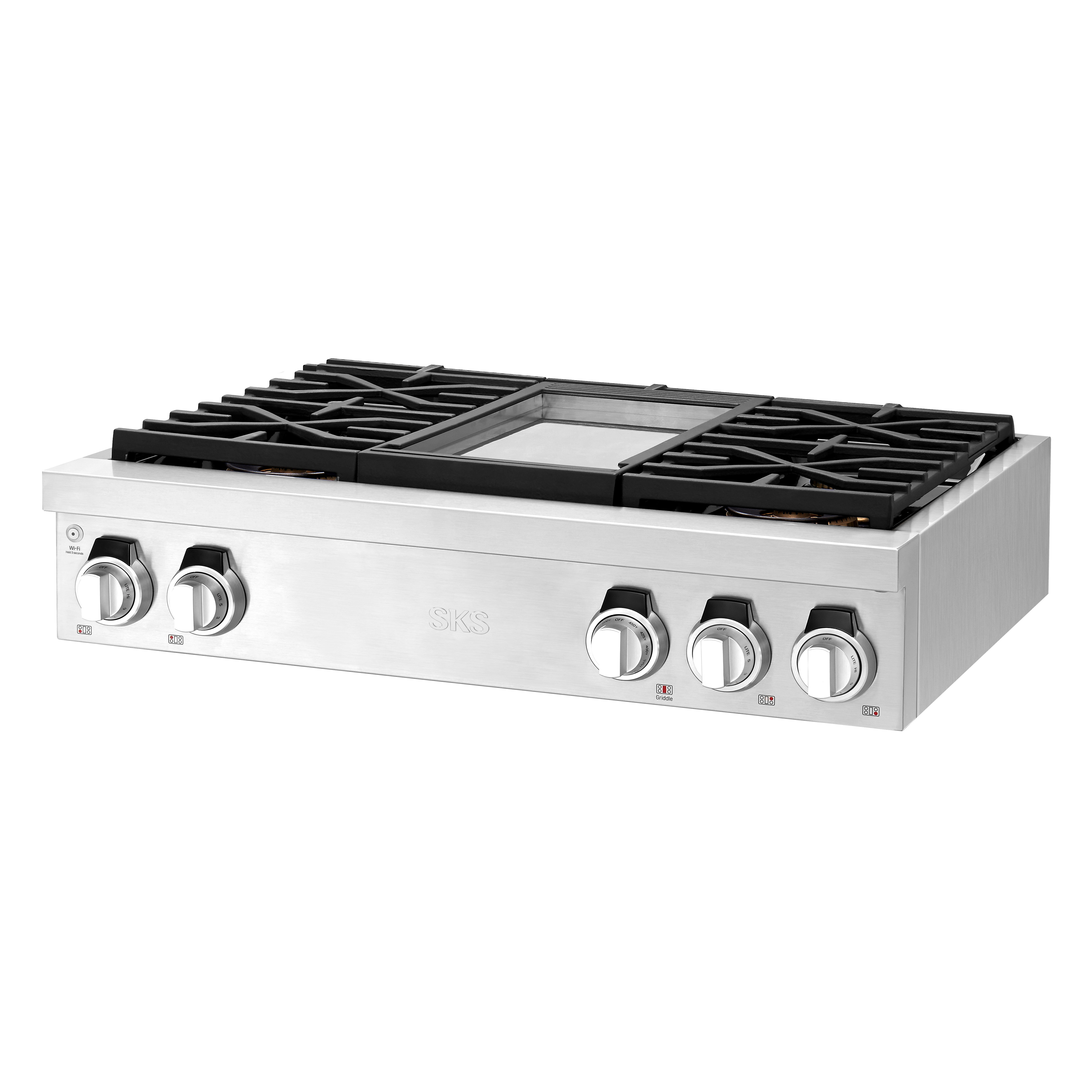 Pro Rangetop Signature Kitchen Suite 36-Inch Gas Pro Rangetop 4 Burners And Griddle ...