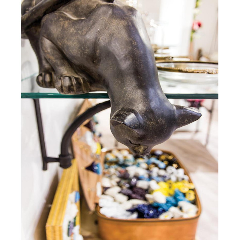 Figurine antique chat noir