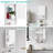 Wall Mount Bathroom Single Door Storage Cabinet With Height Adjustable Shelf, White