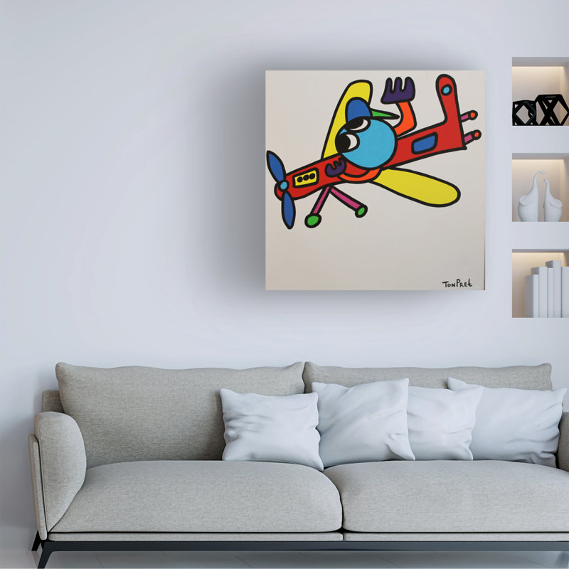 "Mr TonTon" sur toile par Ton Pret, H 14 po x l 14 po x P 2 po