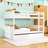 Wood Full Over Full Bunk Bed With Twin Trundle And Guardrails-343341552