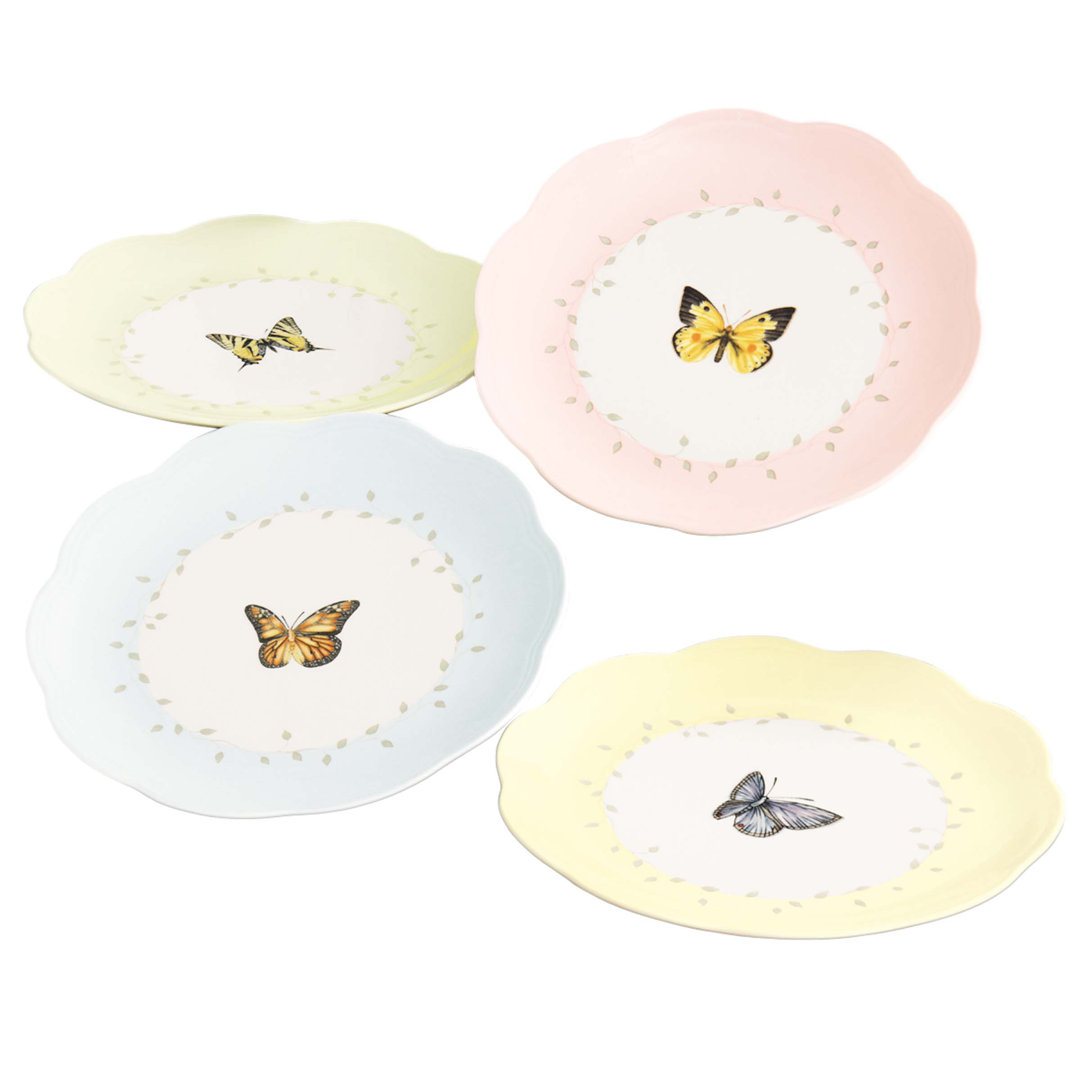 Butterfly Meadow Colors 8" Dessert Plate (Set of 4) Lenox