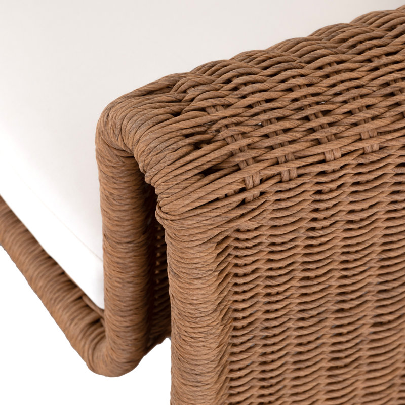 Tucson Outdoor Lounge Chair, Dark Brown