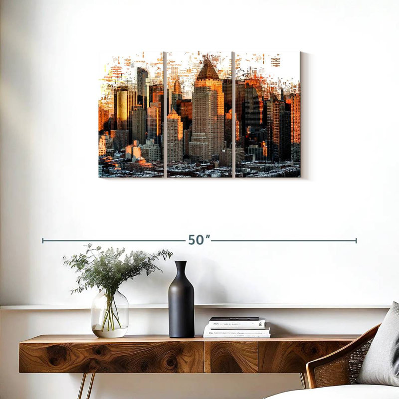«Sirci New York Buildings Abstract», H 20 po x l 33 po