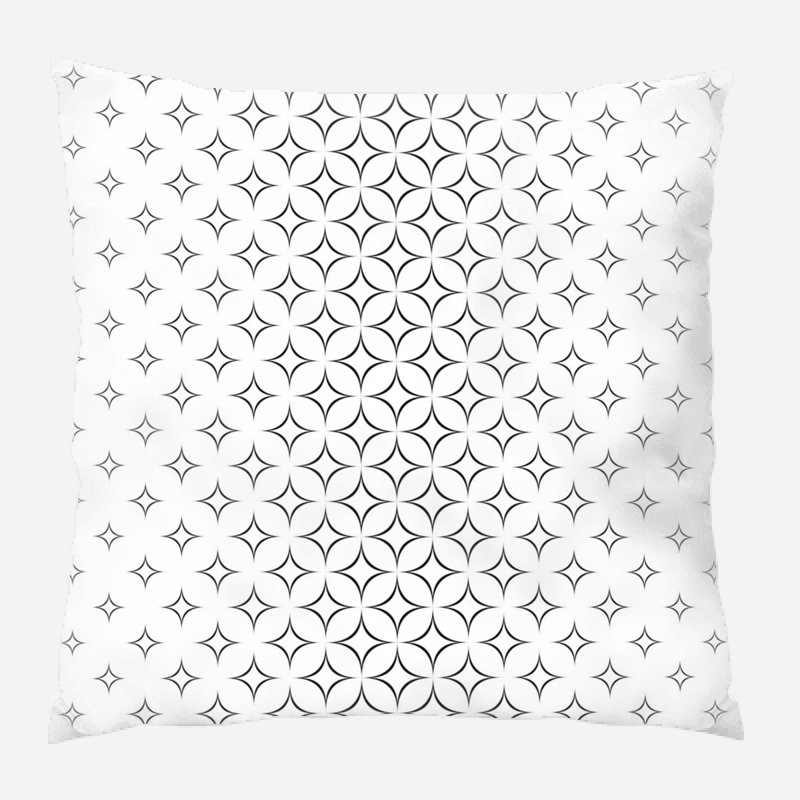 Geometric Microsuede Reversible Throw Pillow