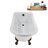 58" Streamlin Clawfoot Tub,Tray,Drain, Clawfeet-101628930-102219861