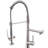 High Arc Kitchen Faucet With Pot Filler And 360 Degree Rotation In Brushed Nickel Style Commercial Single Handle Look