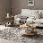 Stylish and Modern Veneer Finish Steel Legs Round End Table with Storage Shelf-1140744768
