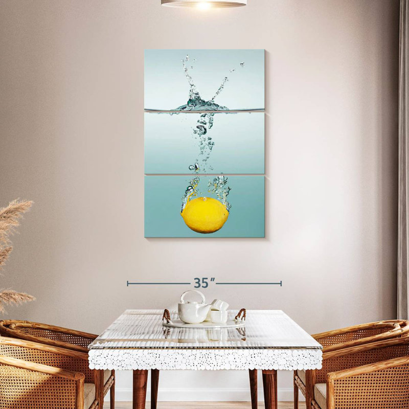Yarlin Lemon Splash, 45" H x 28" W