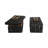 Decorative Box with Metal Handle Accent for Home Decor Storage - Modern Keepsake Organizer Boxes for Bedroom Display  - Set of 2, 14", 11", Gray-1959860337