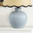 12.9" Ceramic Table Lamp with Adjustable Rattan Scallop Shade, Includes G45 Bulb-103658017
