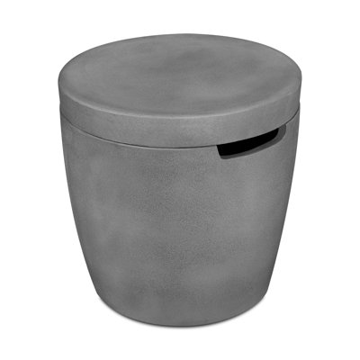 Couvercle de réservoir de propane rond en béton et table d'appoint 19 po Eldora par Real Flame