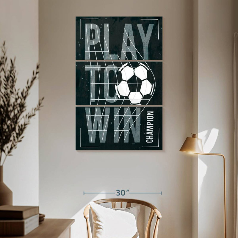 Plaque murale Kema Play To Win Soccer, H 65 po x l 42 po