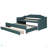 Twin Size Upholstered Daybed With Trundle And Three Drawers-1718299751