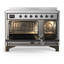 Cuisinière à induction ILVE Majestic III Series 48 po avec 6 éléments à induction (porte en verre)-124828926-124828917