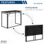 Bureau pliable peu encombrant - noir-1391173676