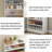 70.8'' Tall Shoe Cabinet, 8 Tiers Heavy Duty Wood Freestanding Shoe Storage Cabinet, 40-45 Pairs Shoe Cabinet With Open Storage For Entryway-1516175391