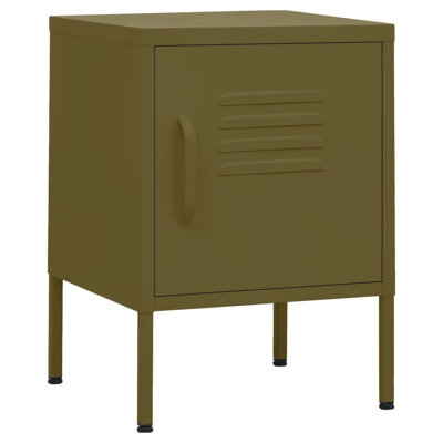Airon 35cm W Steel Bedside Table