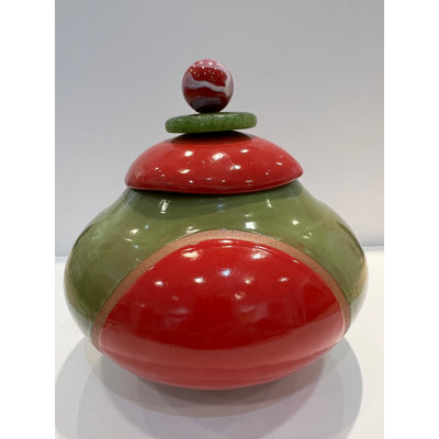 Vase de table en grès fabriqué à la main par Russell Mott