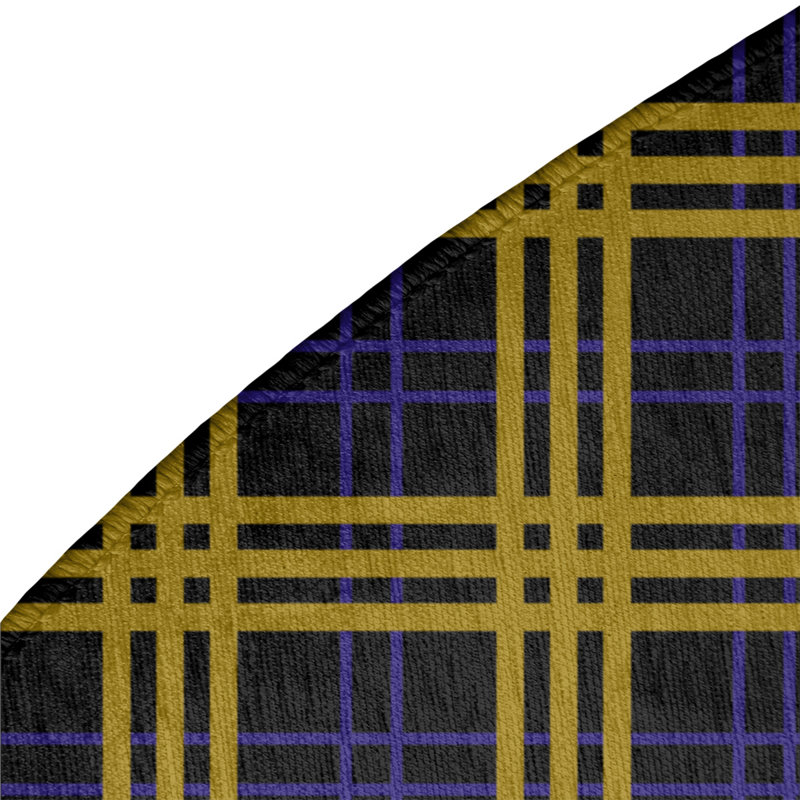 Plaid Indoor Rug, Round 5'
