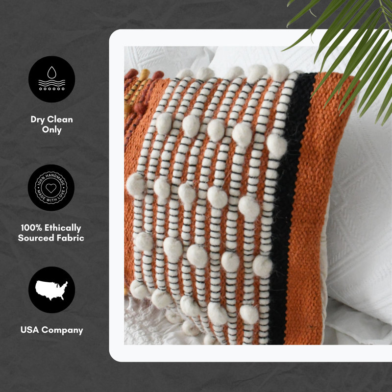  Cotton Lumbar Rectangular Pillow Cover