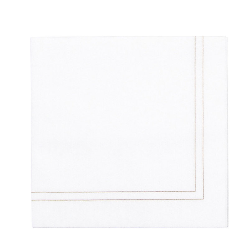 Ensemble de serviettes linea cocktail papersoft, Brun