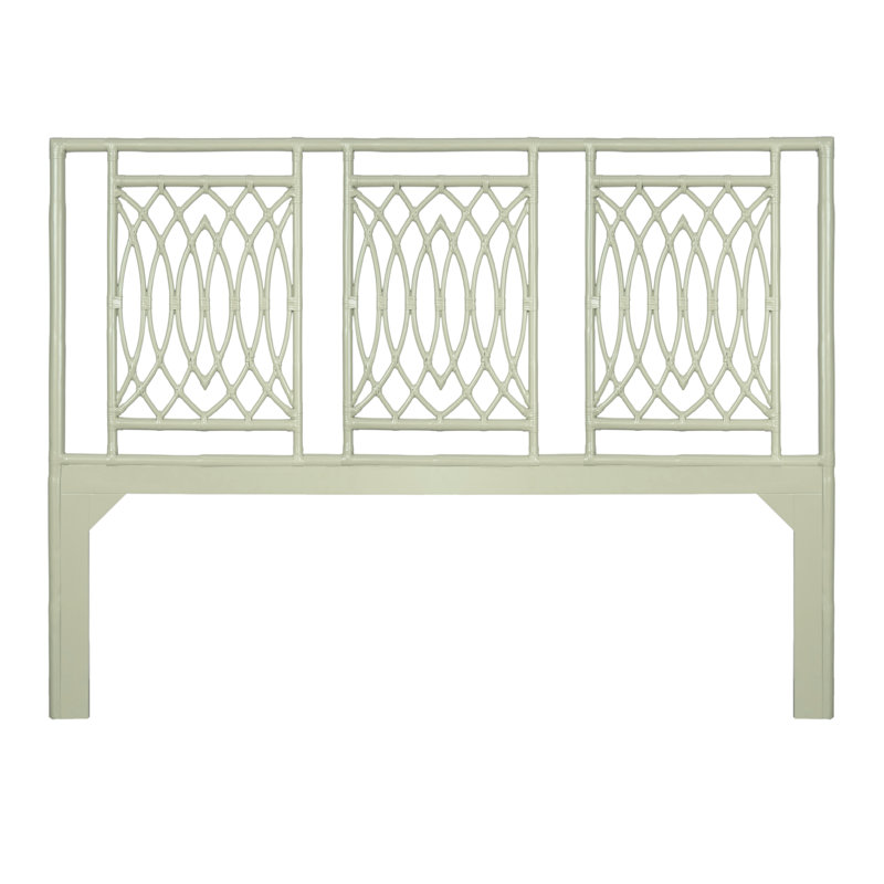Beckham Open-Frame Headboard, King, Celery Green