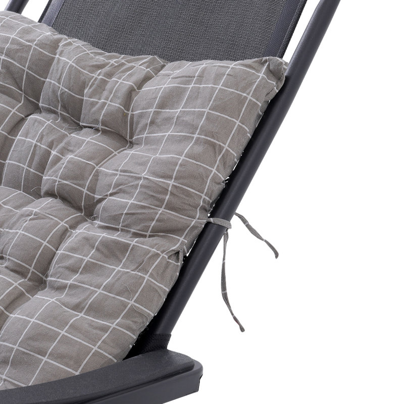 Seat Cushion, Grey, 125cm W x 48cm D