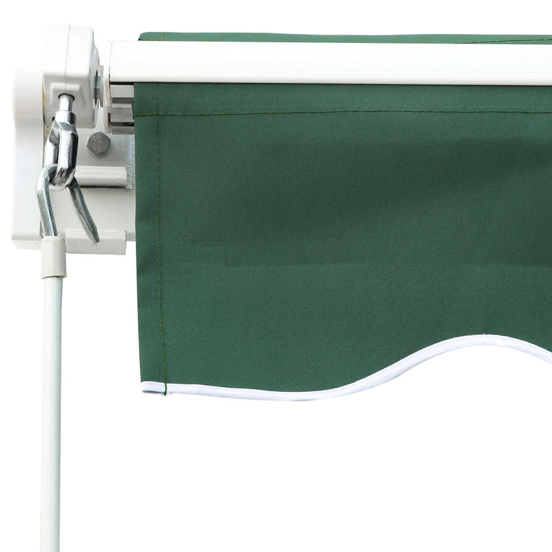 Auvent de patio rétractable 8 pi x 7 pi - soleil extérieur manuel. Du soleil. Métal. Protection de fenêtre polyvalente pour fenêtres et portes. Minimise la pénétration de la chaleur. Acier. Convient à diverses installations de surface