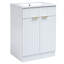 Meuble-lavabo moderne avec lavabo en céramique pour petite salle de bain