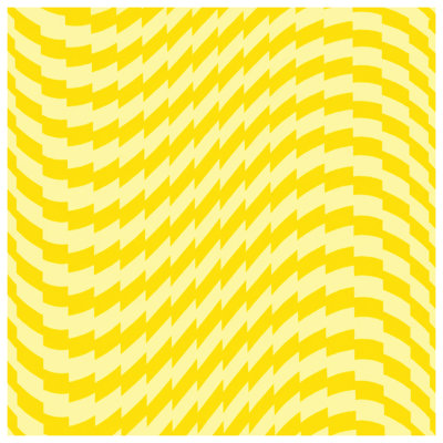 Édredon jaune à illusion optique