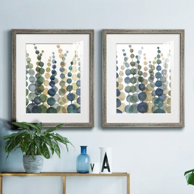 «Pompom Botanical I», reproduction encadrée de qualité supérieure, prête à être accrochée