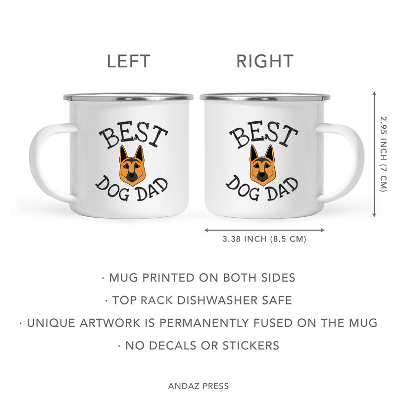 Grande tasse à café « Best Dog Dad », Berger allemand