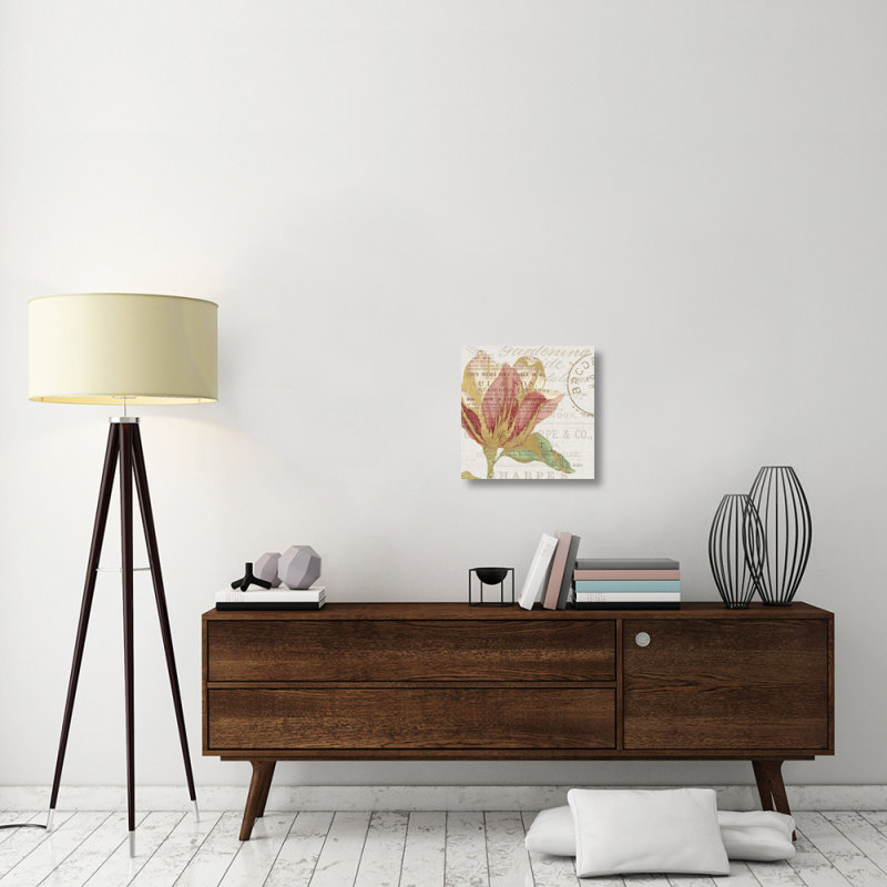 " Bookshelf Botanical III " by Katie Pertiet, 18" H x 18" W x 1.5" D